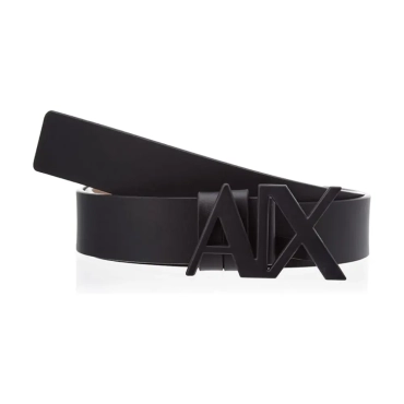 Armani Exchange Tonal Ax Buckle Logo Belt